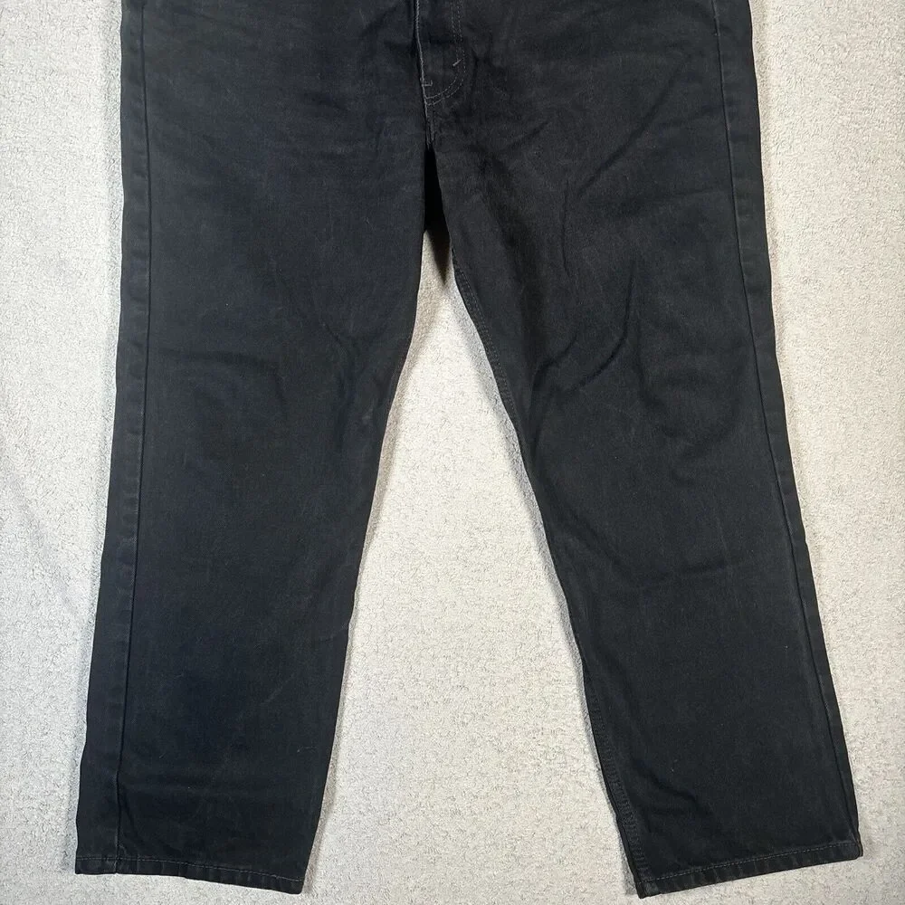 Levi's 550 Jeans Relaxed Fit Men's Size 40x30 Black EUC Grunge Wide‎ Leg Y2K